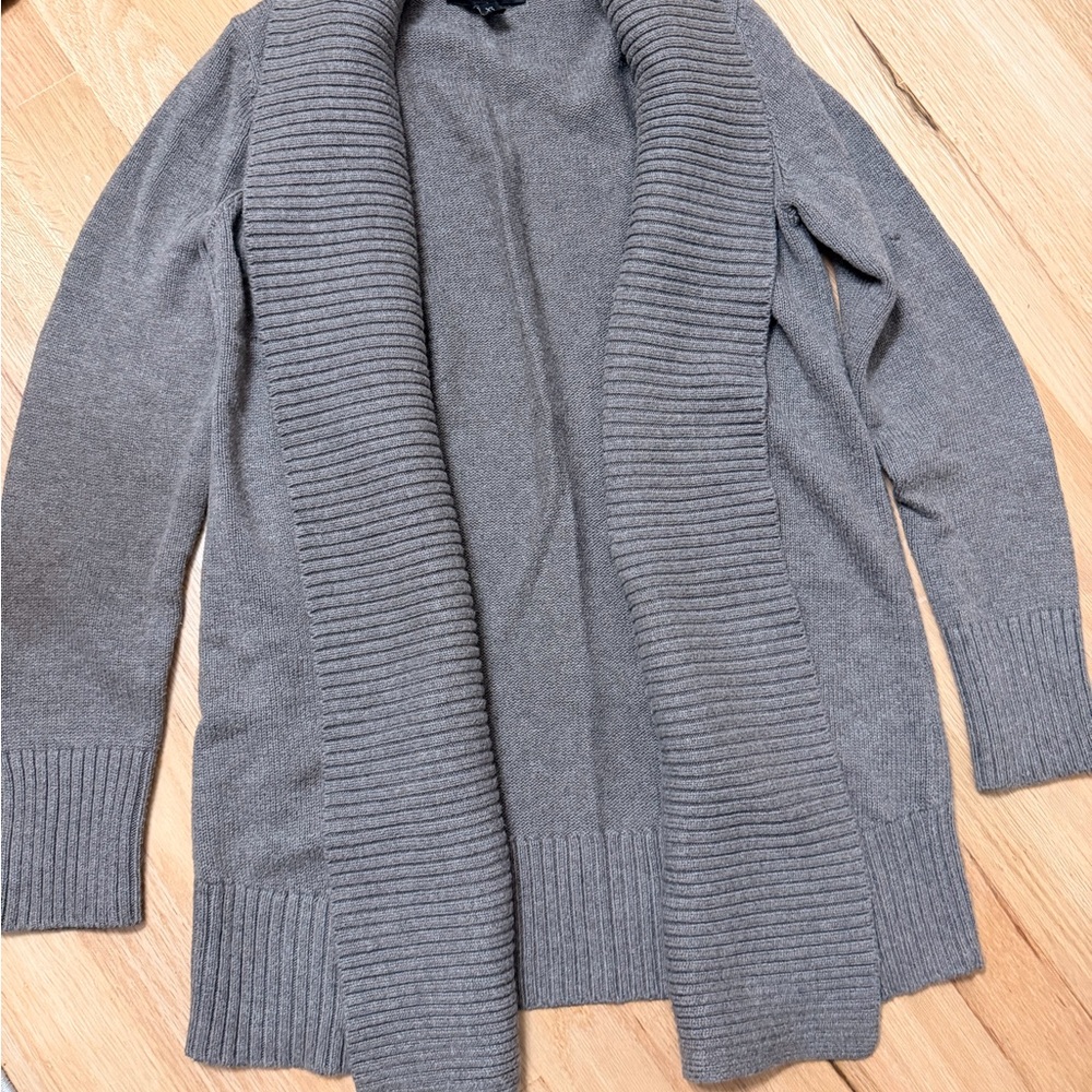 Banana Republic Grey Ribbed Cardigan